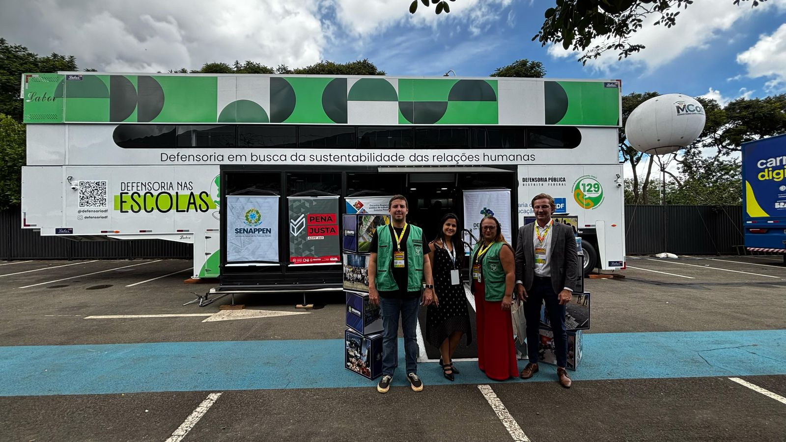 Defensoria Pública em uso na unidade móvel