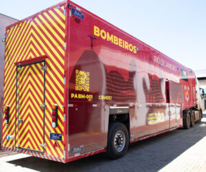 Detalhe unidade móvel Labor Bombeiros