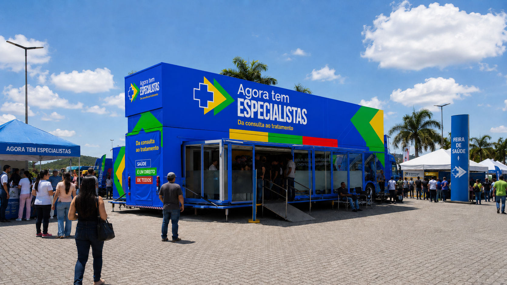 Unidade móvel de saúde Labor para atendimento especializado em programas públicos