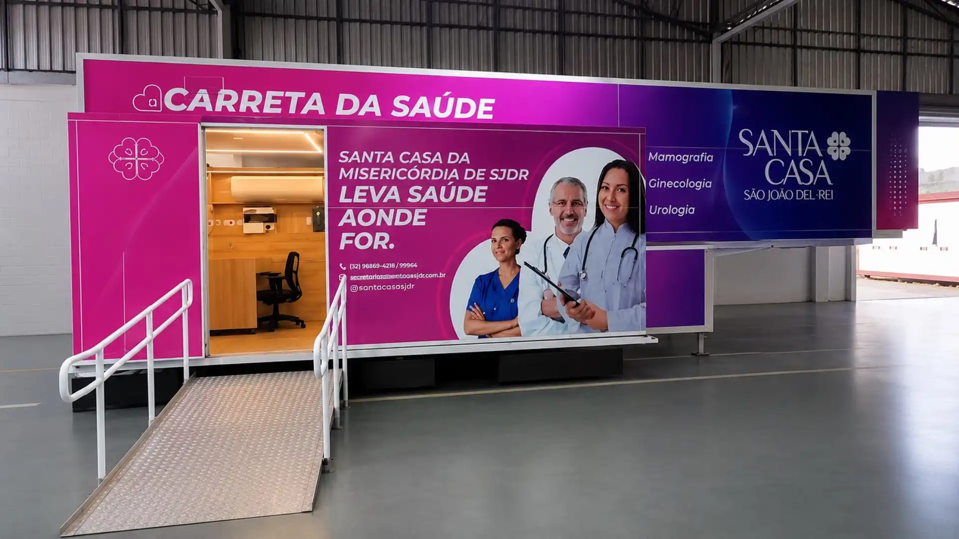 Unidade móvel Solum Labor aplicada à saúde