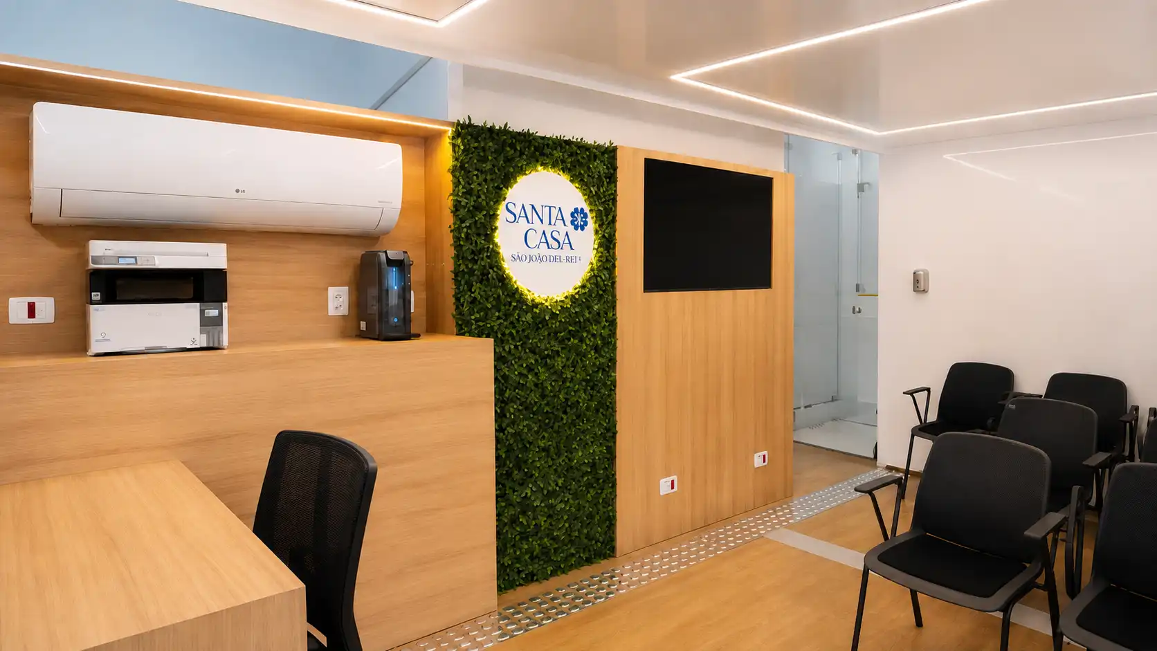 Recepção da unidade móvel Santa Casa