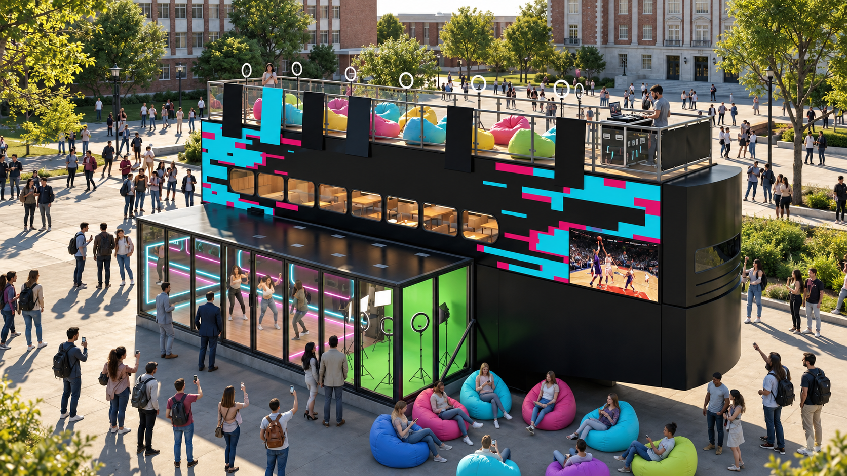 Magna Rooftop Labor aplicada a campanha itinerante de live marketing
