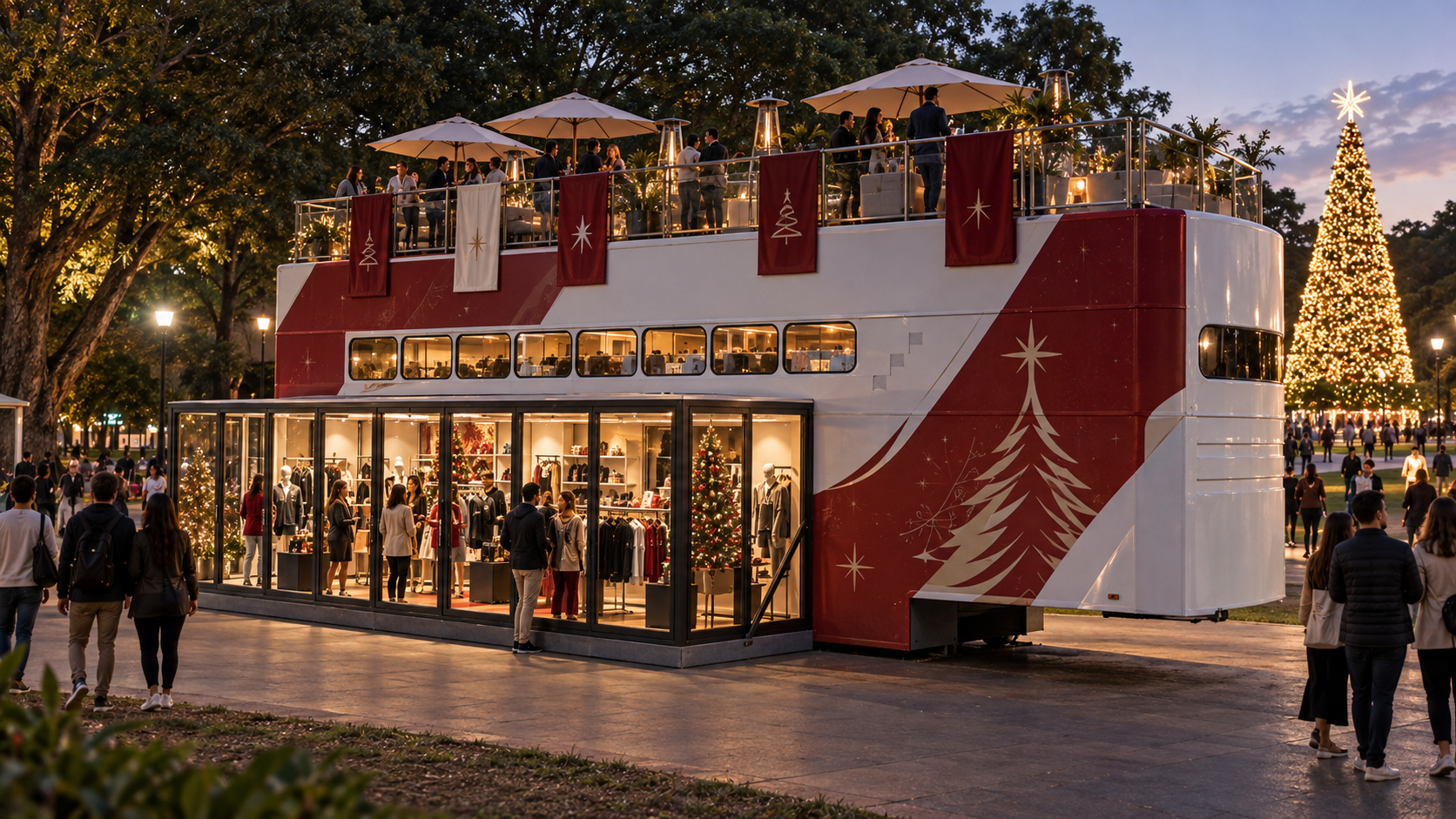 Magna Rooftop Labor aplicada a campanha sazonal de Natal
